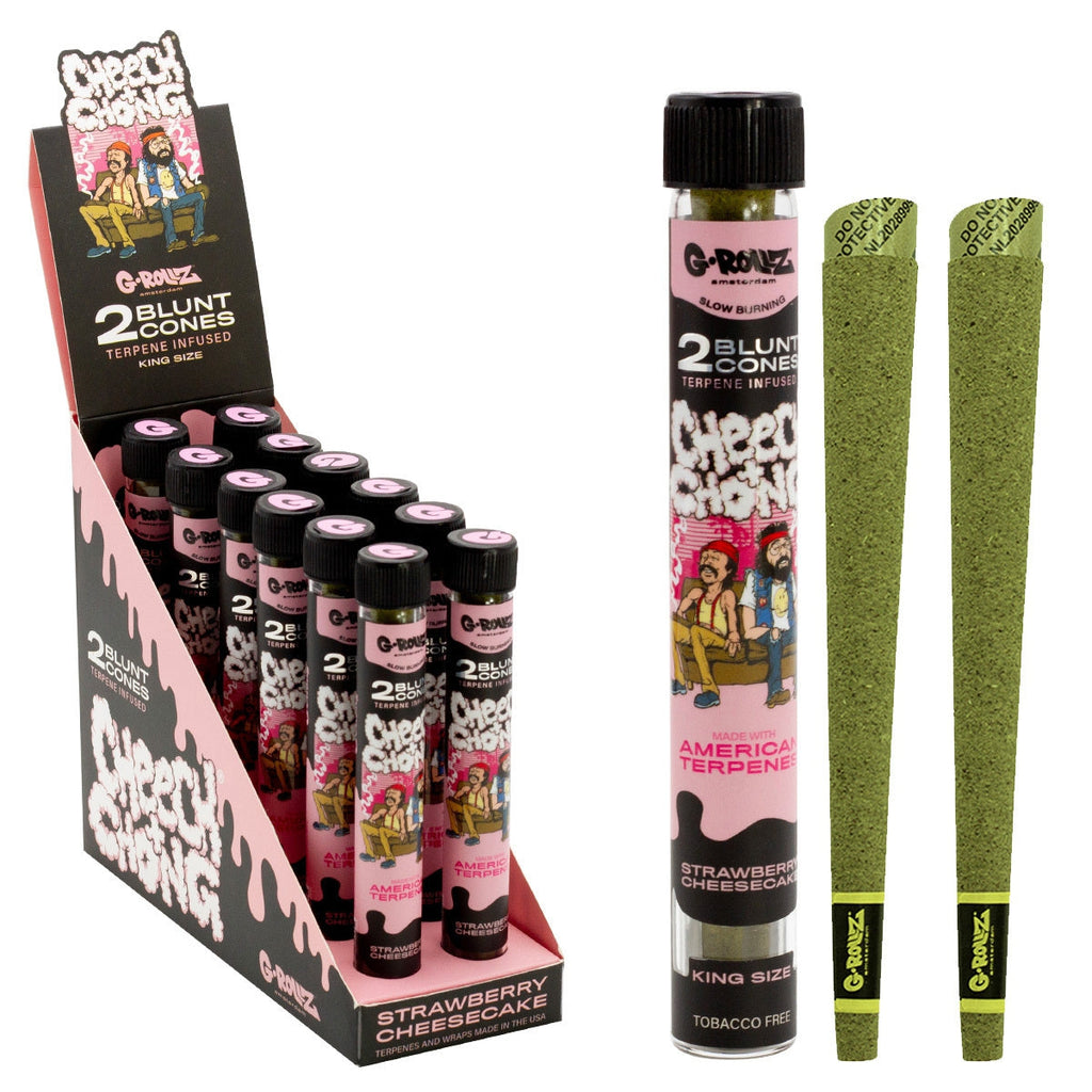 Cheech & Chong(TM) Terpene Infused Blunt Cones 'Strawberry Cheesecake' - Blunt Cones WAZY - vue 3