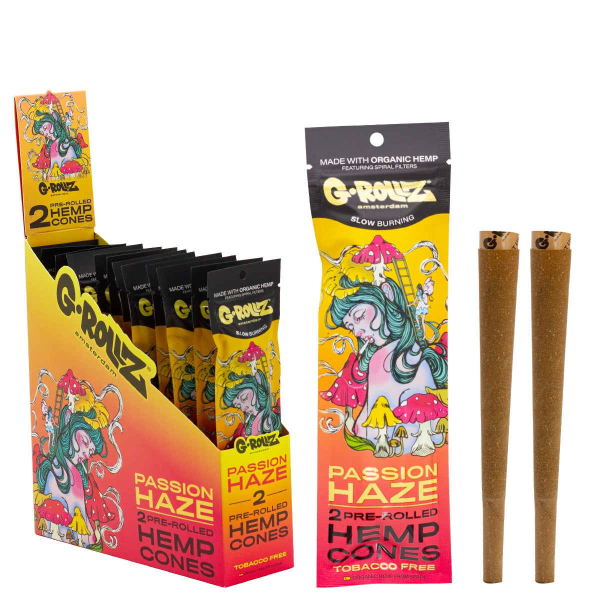 Passion Fruit Flavored Blunt Cones x2 - Blunt Cones WAZY - vue 2