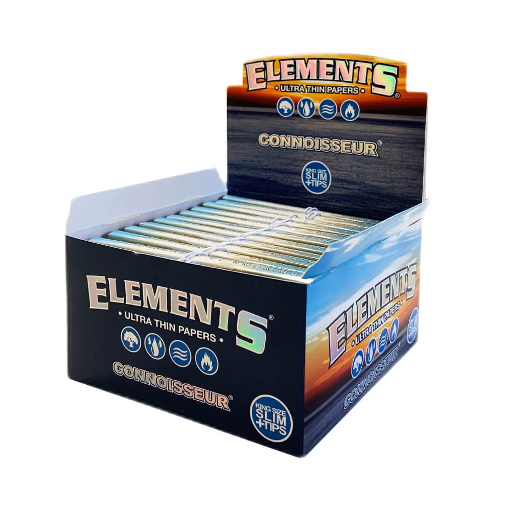 Elements King Size + Tips, feuilles à rouler cannabis WAZY