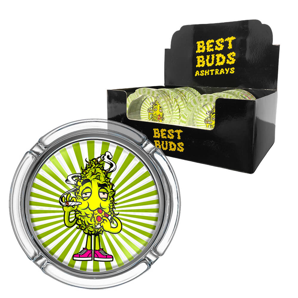 Cendrier Pizza Bud en Verre - Cendrier WAZY - vue 2