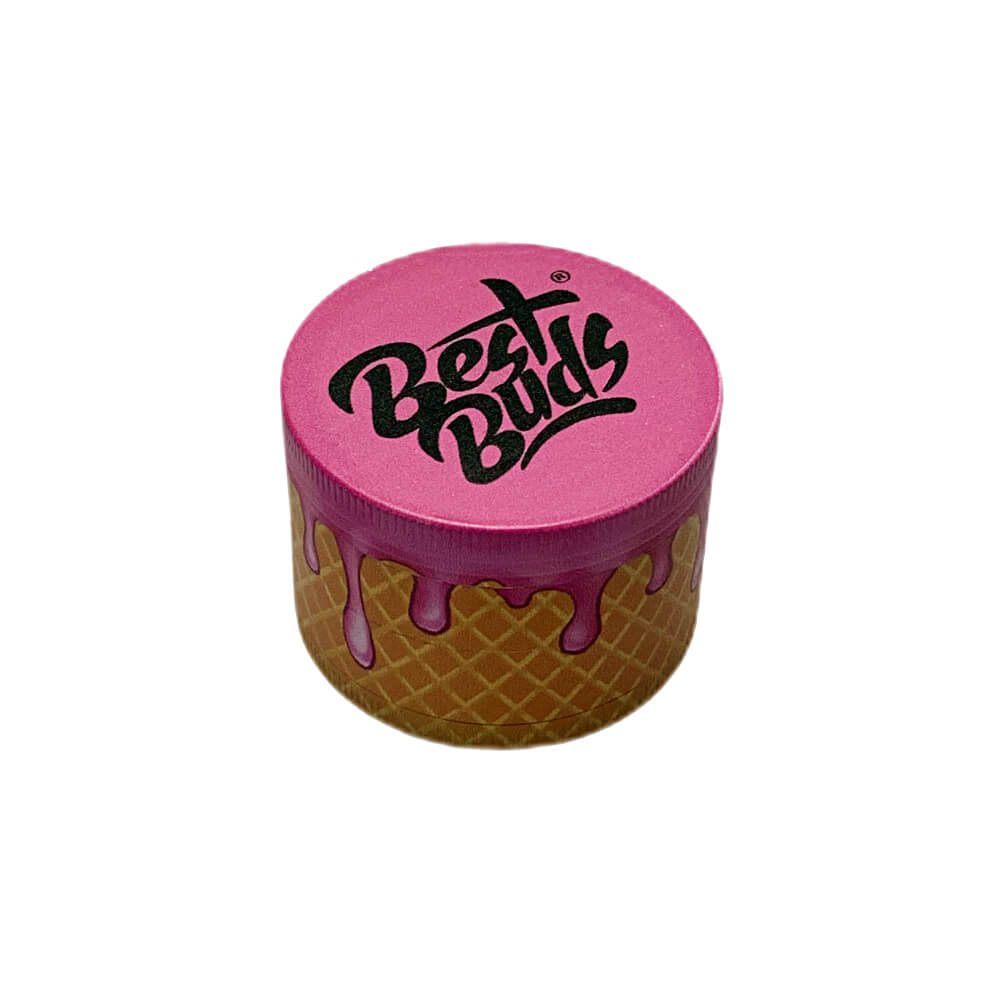Best Buds Grinder Gelato Cône de Framboise grinder cannabis premium WAZY