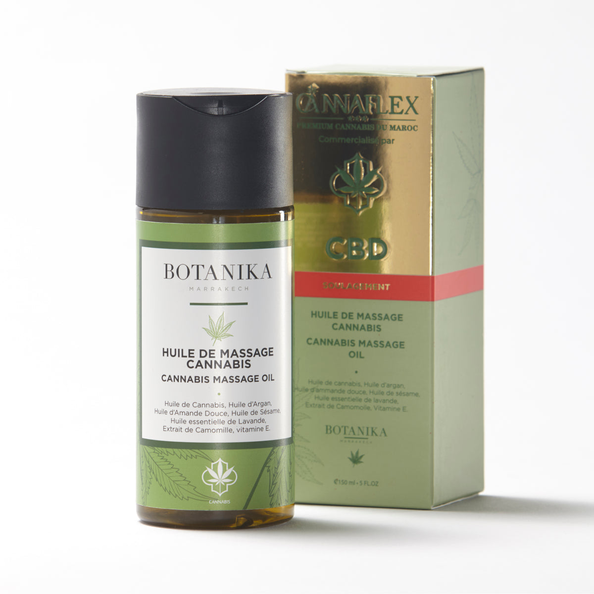 Huile de Massage au CBD WAZY, cosmétique naturel premium