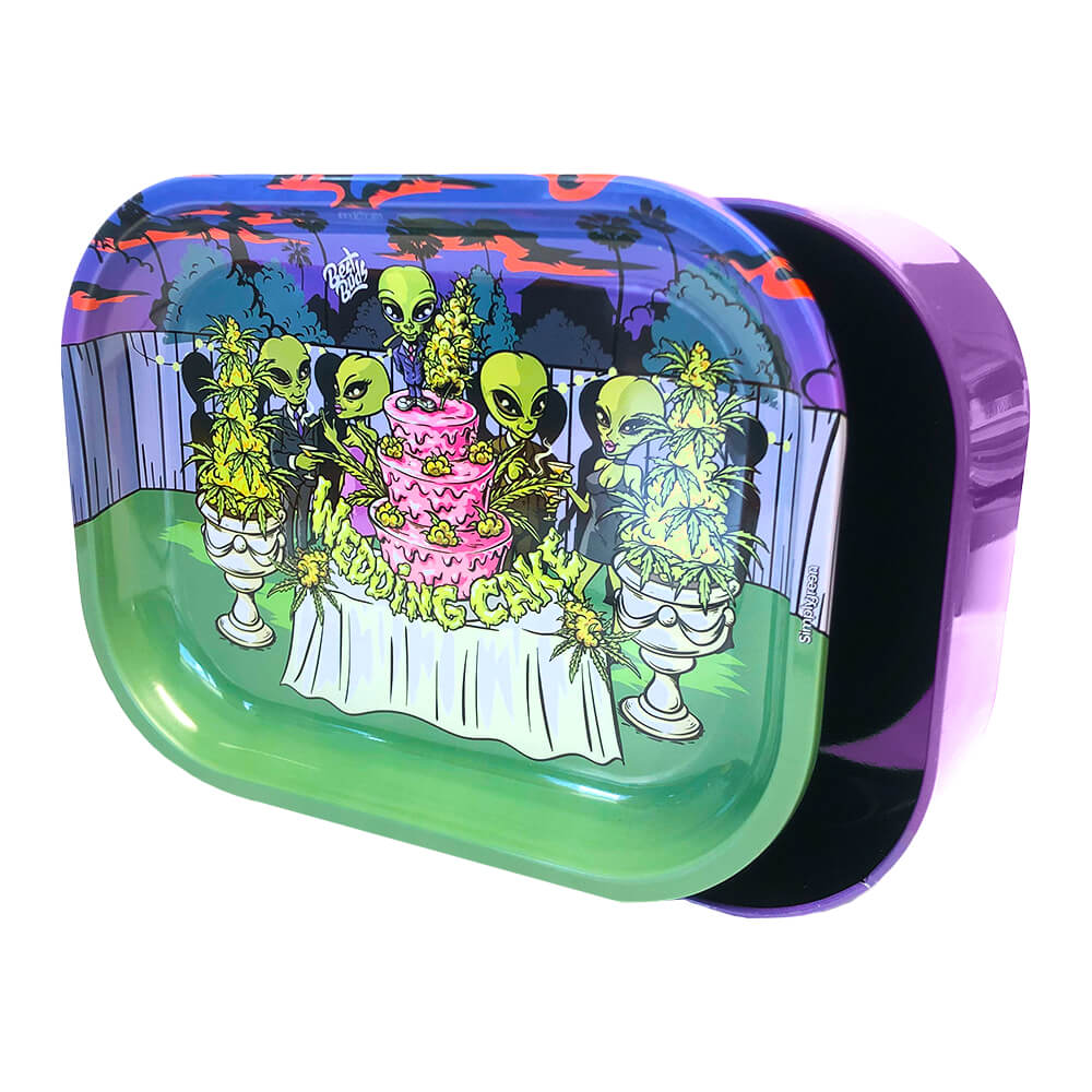 Best Buds Wedding Cake, boîte métallique rangement cannabis WAZY