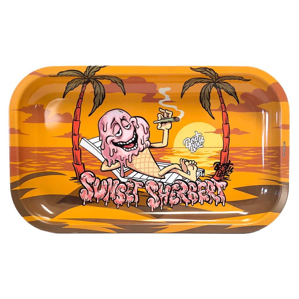 Sherbet Sunset Plateau, plateau à rouler cannabis premium WAZY